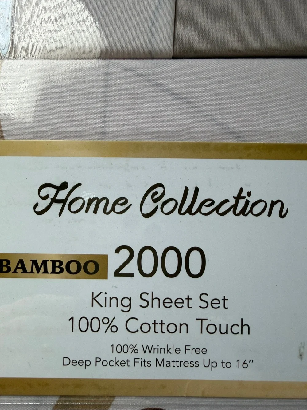 Home Collection King Sheet Set - Cream & Purple Floral Accents